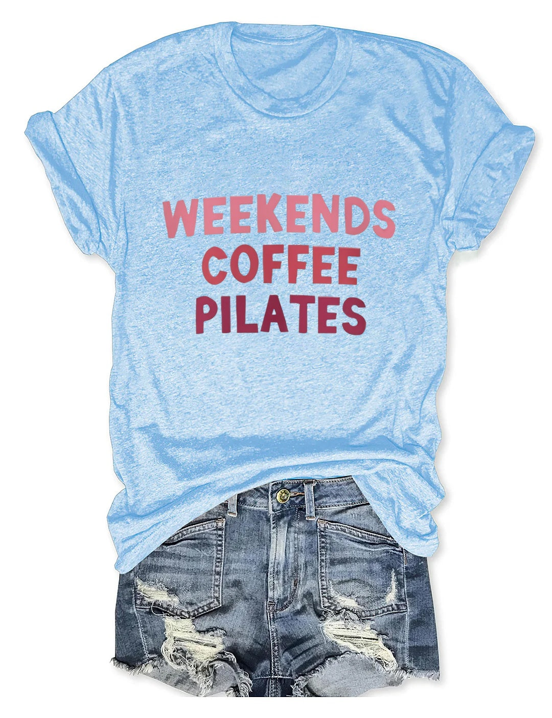 Weekends Coffee Pilates t-shirt