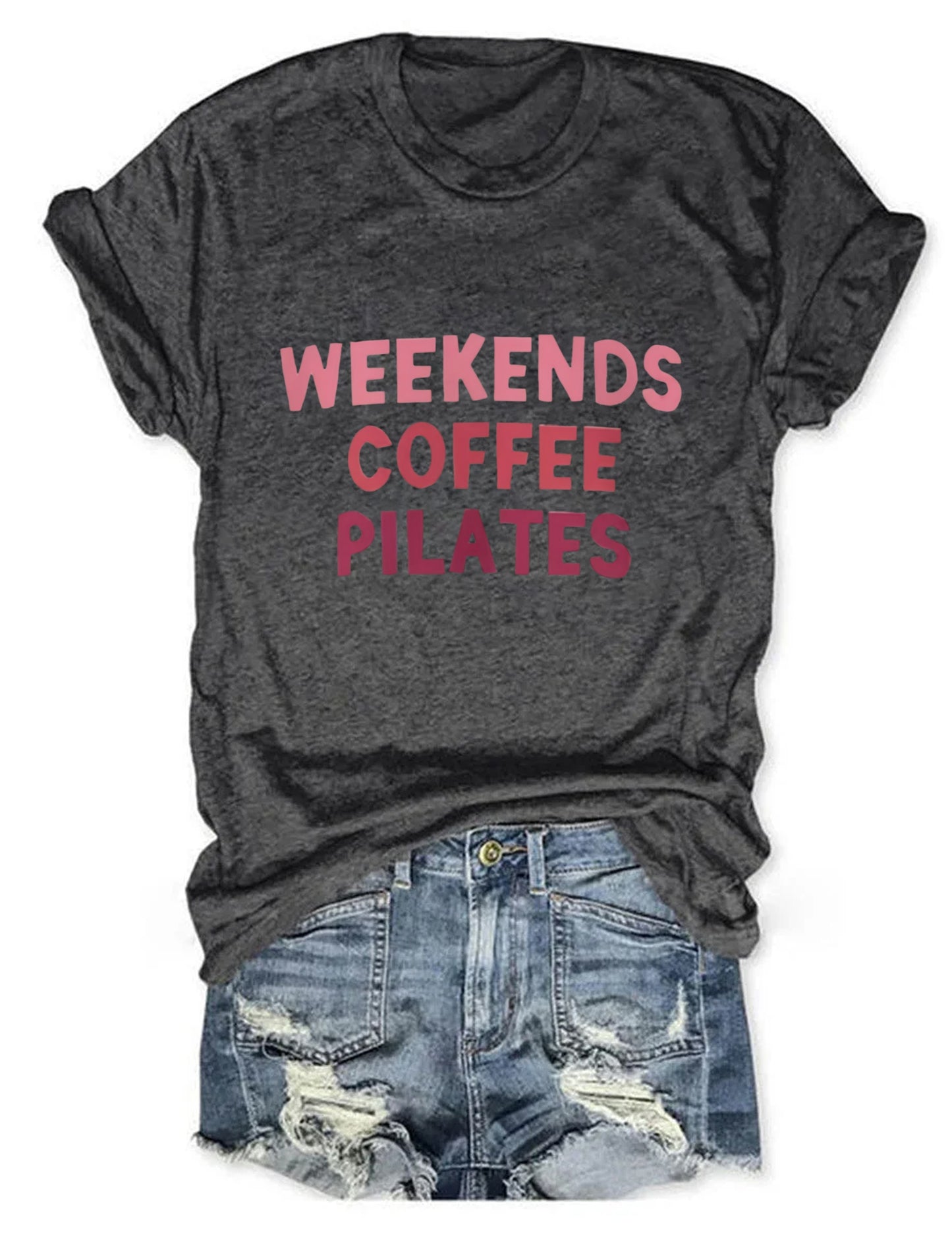 Weekends Coffee Pilates t-shirt
