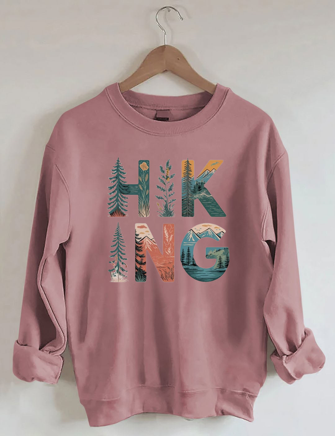 Hiking Mountains Adventure Outdoors Sweatshirt