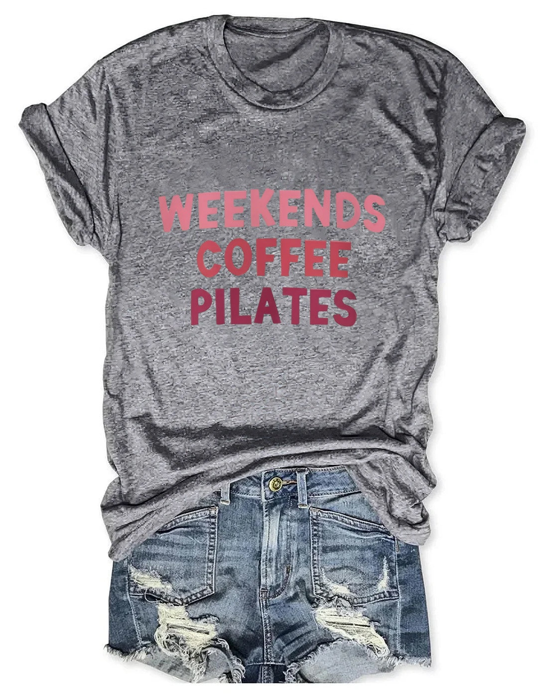 Weekends Coffee Pilates t-shirt