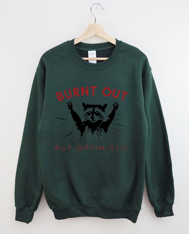 Retro school punk rock band printed design pattern Sweatshirt