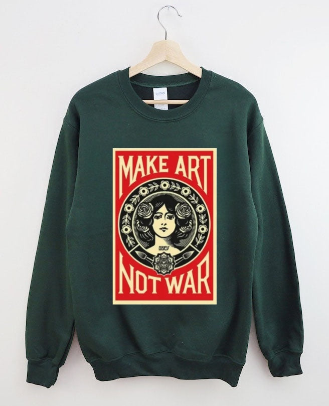 Retro school punk rock band printed design pattern Sweatshirt