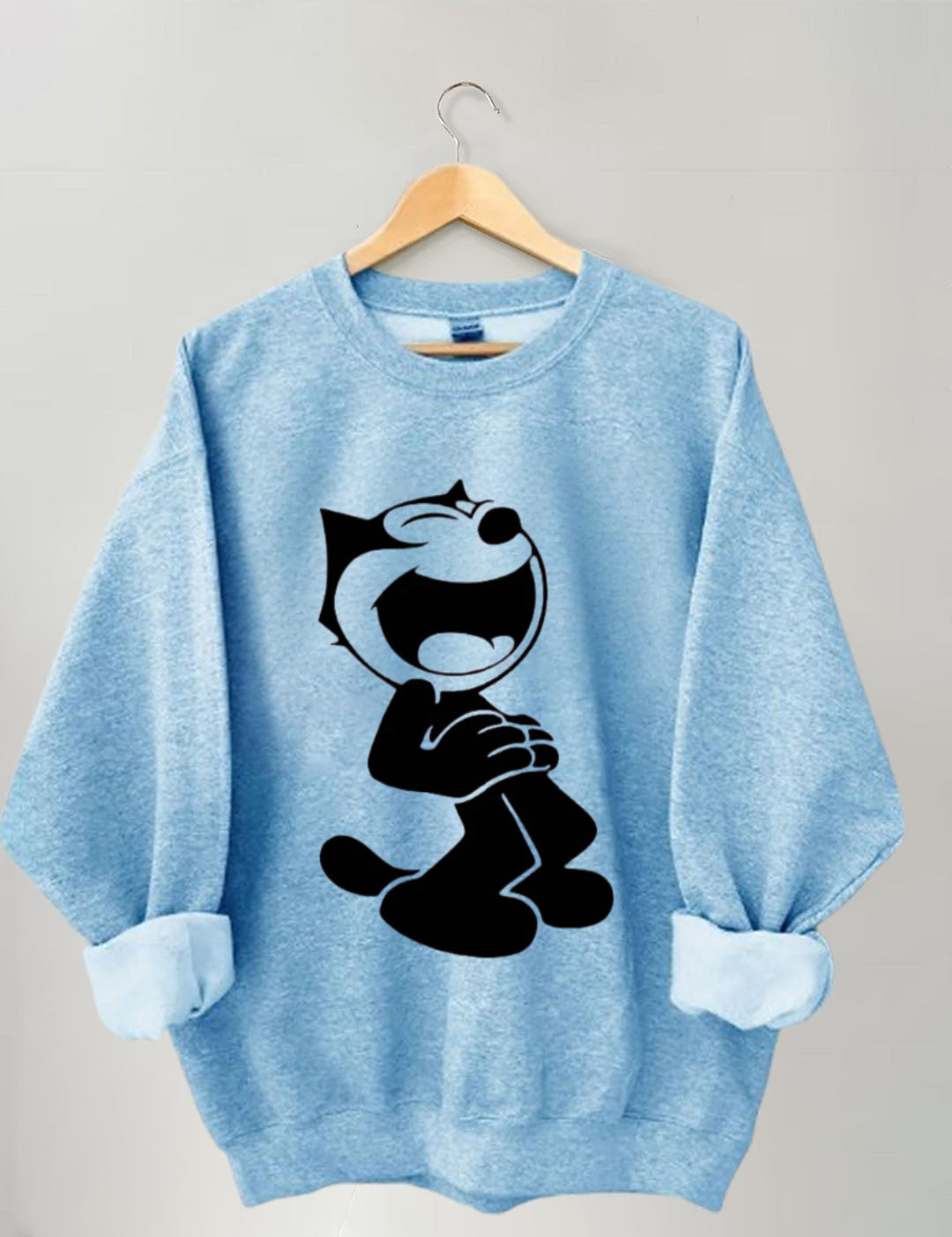 Retro school punk rock band printed design pattern Sweatshirt