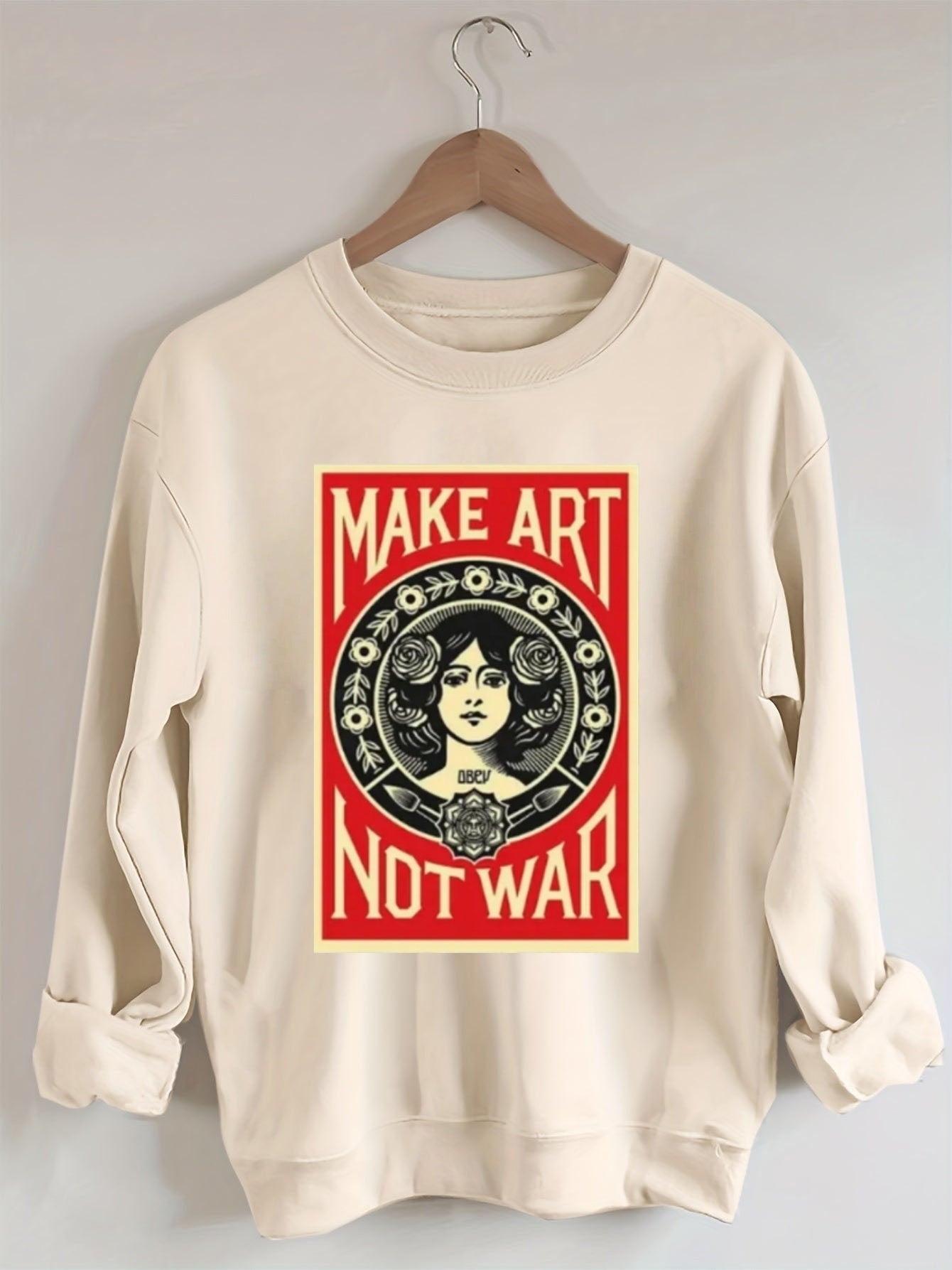 Retro school punk rock band printed design pattern Sweatshirt