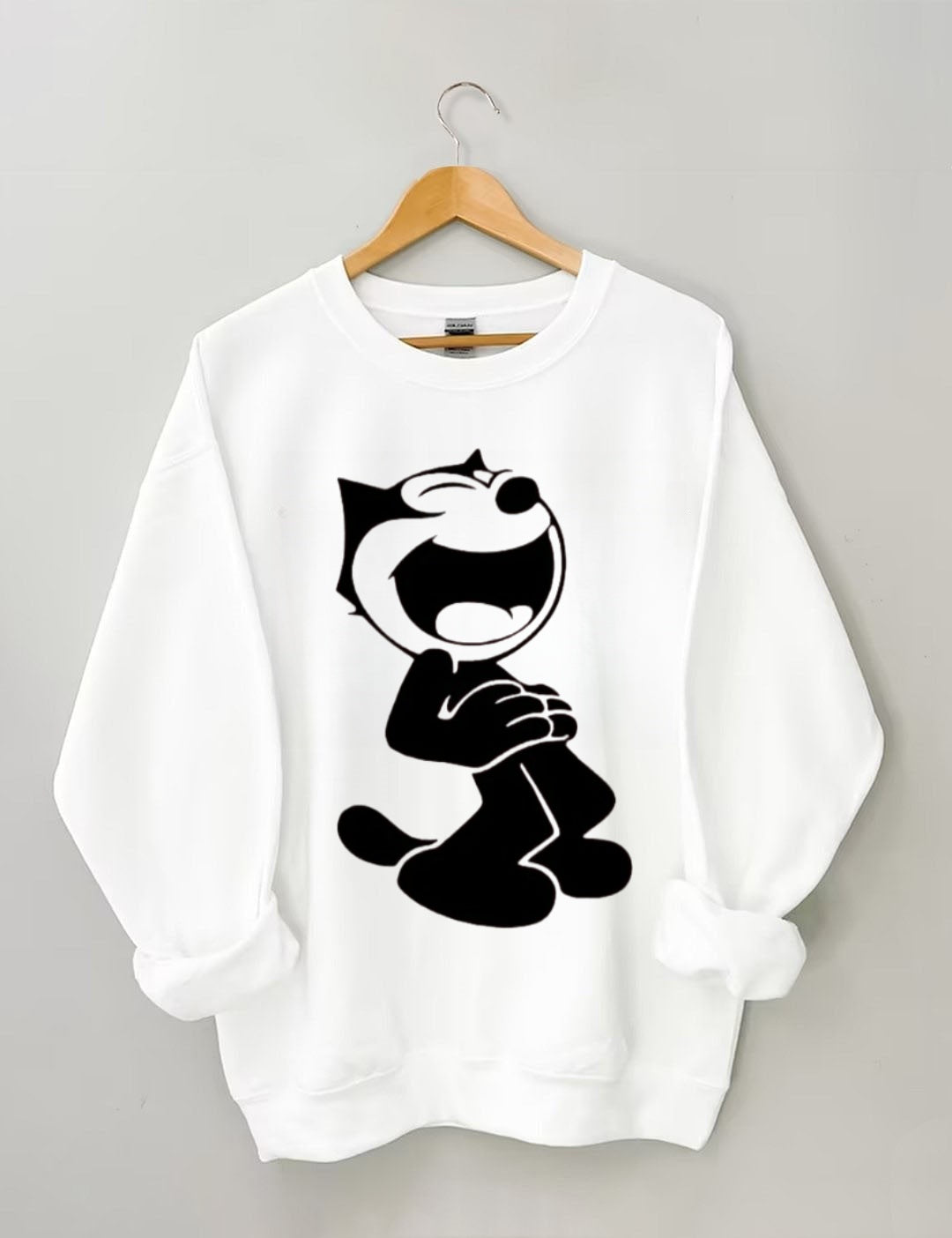 Retro school punk rock band printed design pattern Sweatshirt
