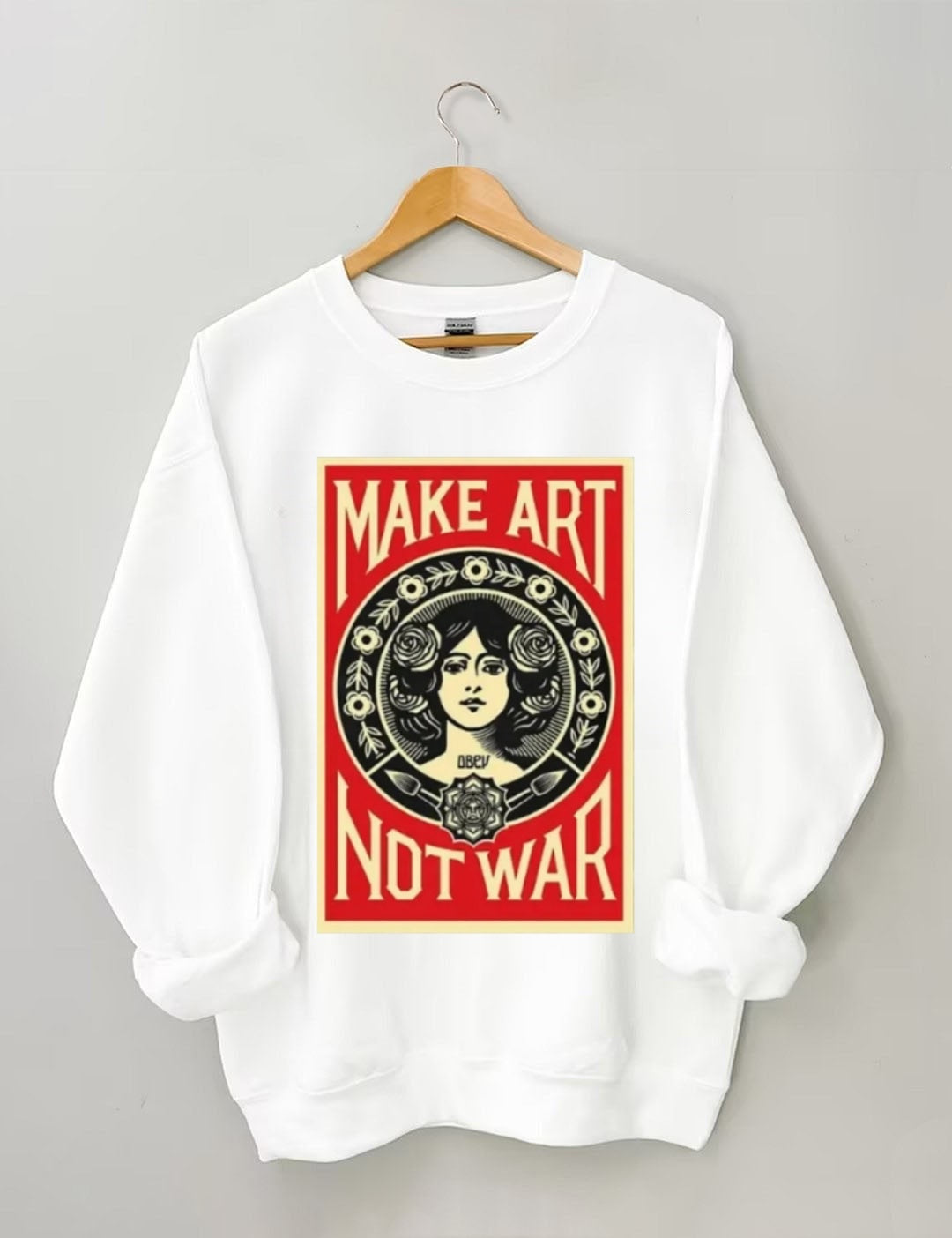 Retro school punk rock band printed design pattern Sweatshirt