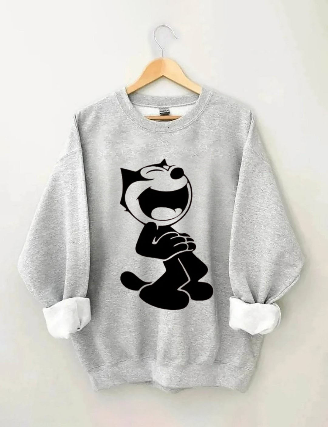 Retro school punk rock band printed design pattern Sweatshirt