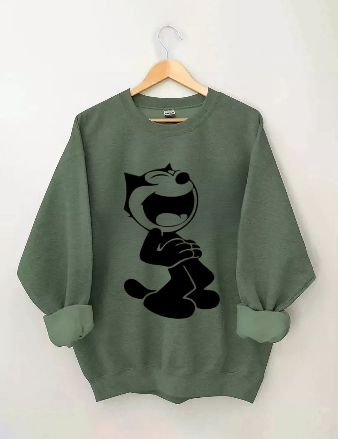 Retro school punk rock band printed design pattern Sweatshirt