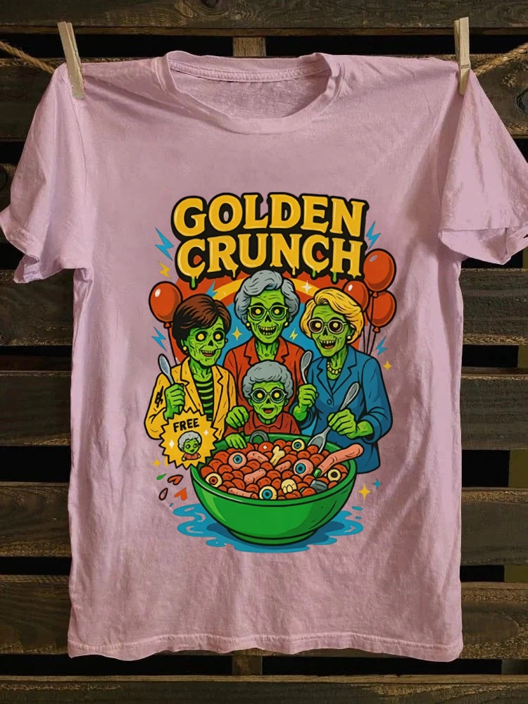 Golden Crunch Printed Unisex Oversized Halloween T-shirt