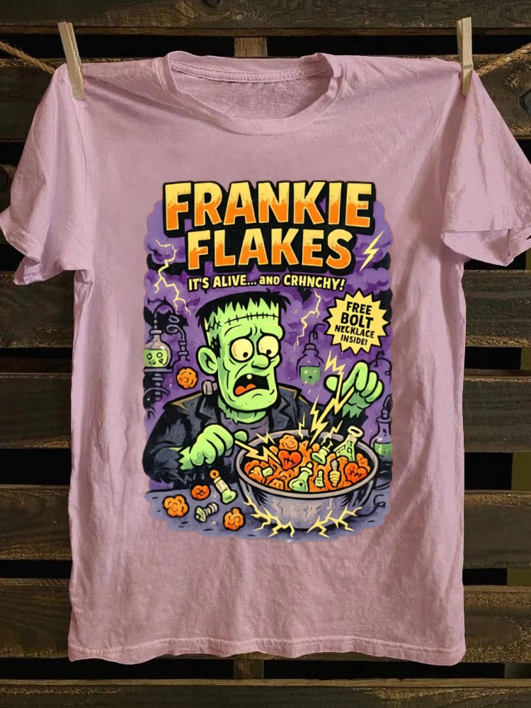 Frankie Flakes Printed Unisex Oversized Halloween T-shirt
