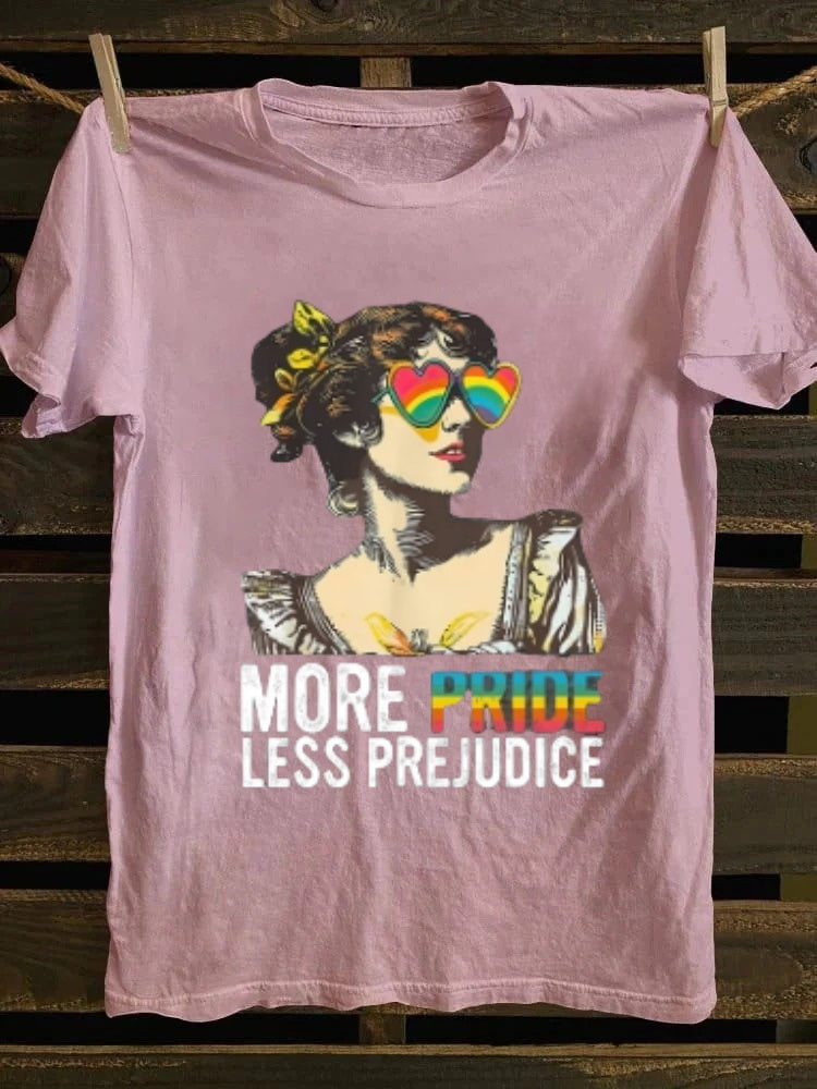 More Pride Less Prejudice T-shirt Retro