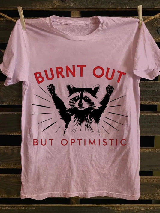 Retro punk rock band printed design pattern T-shirt