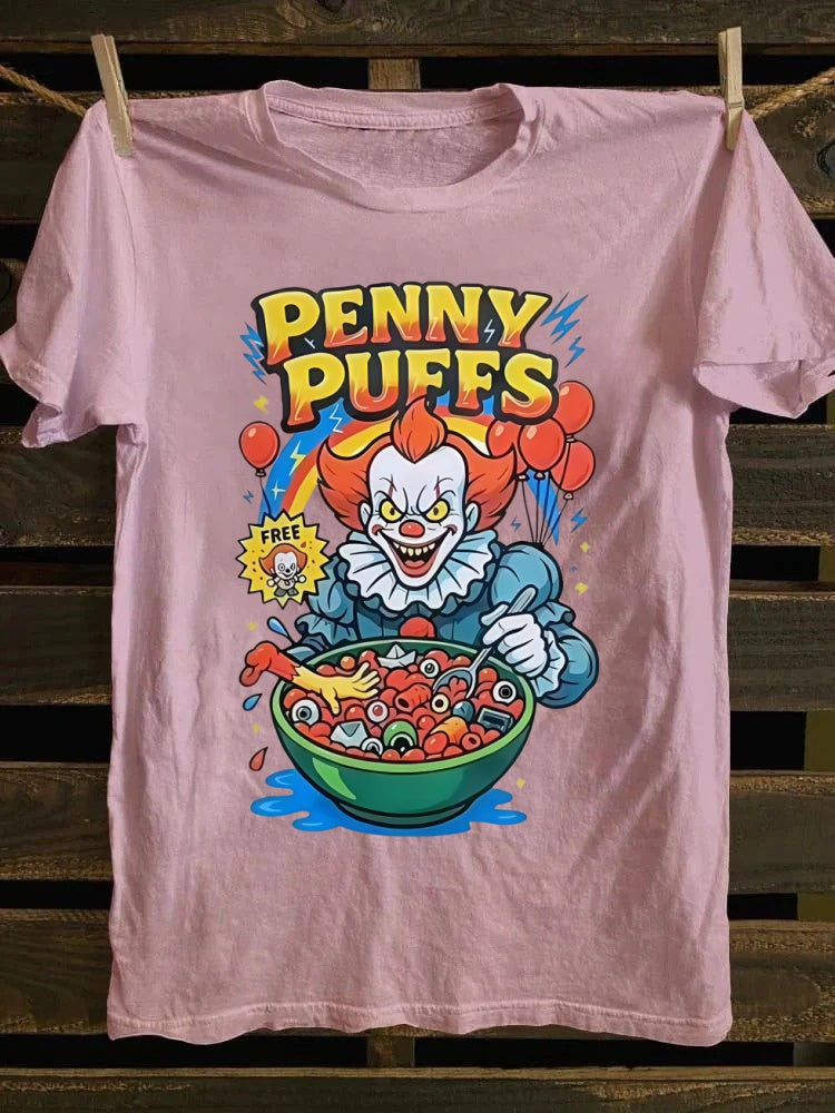Penny Puffs Printed Oversized Unisex Halloween T-shirt
