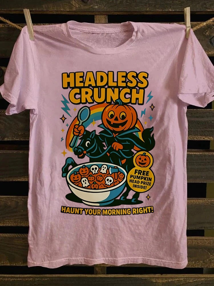 Headless Crunch Printed Unisex Oversized Halloween T-shirt
