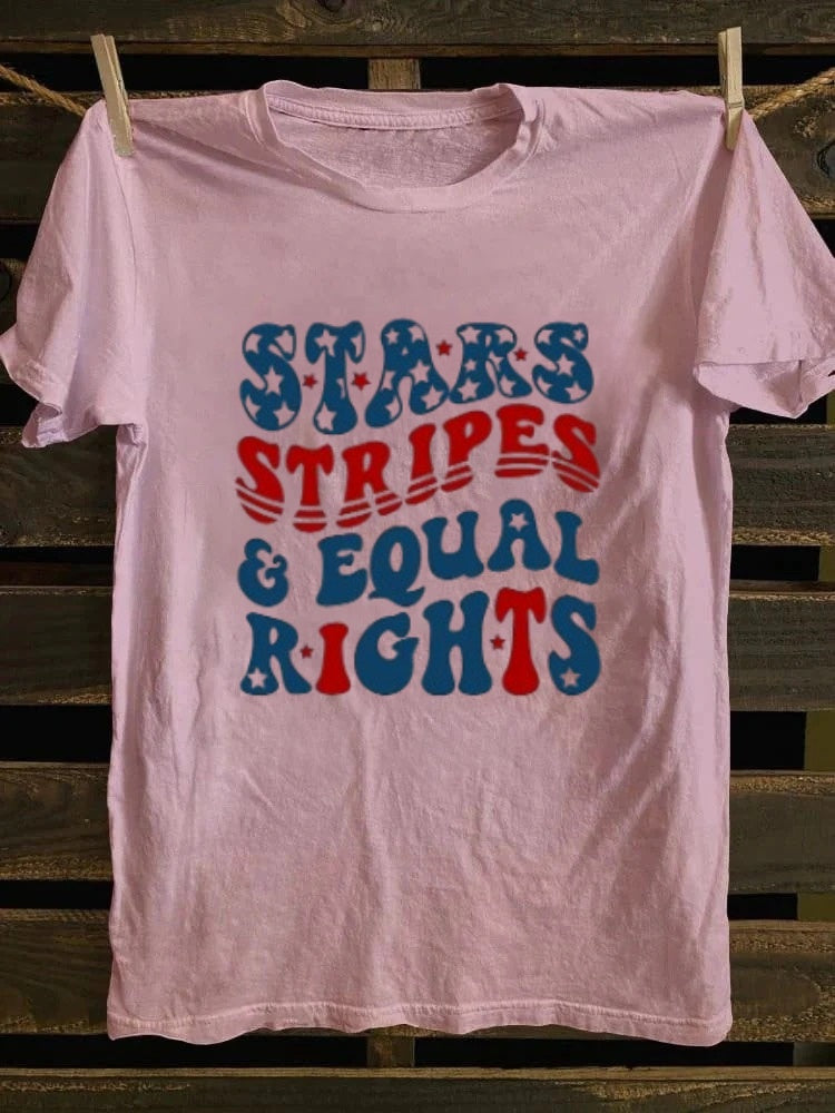 Stars Stripes And Equal Rights T-shirt Retro