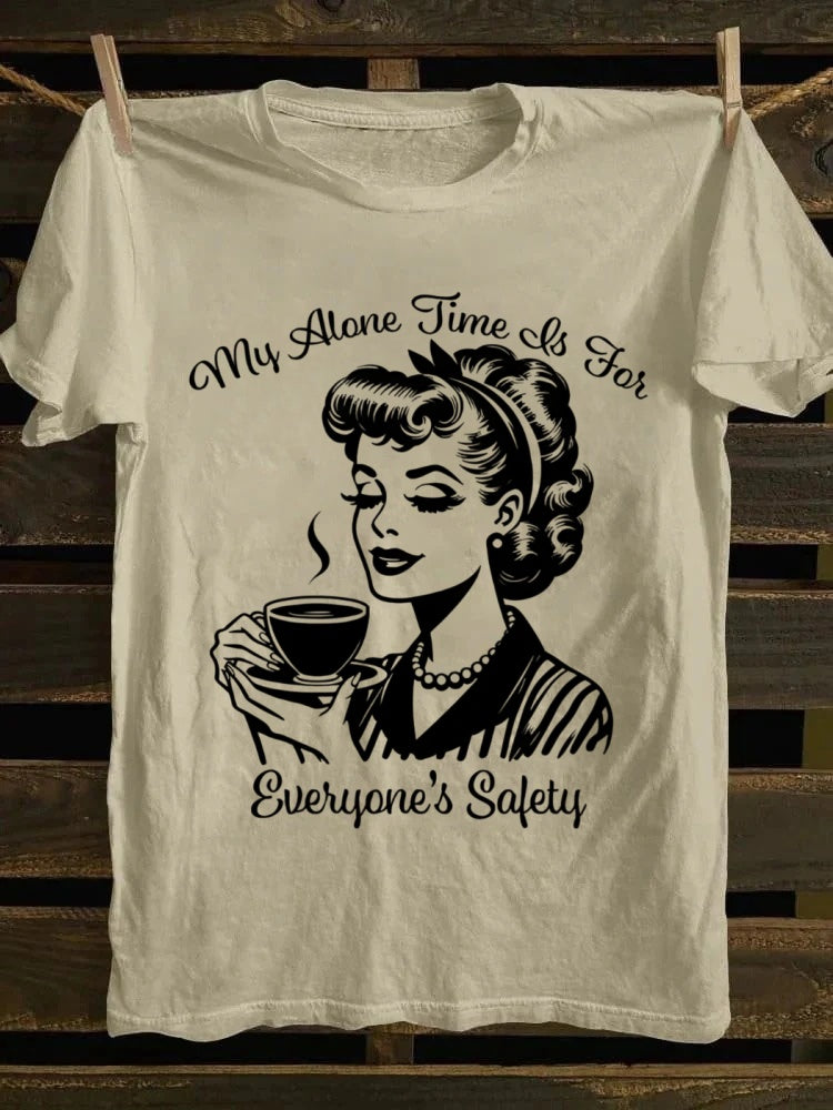 Retro school punk rock band printed design pattern T-shirt