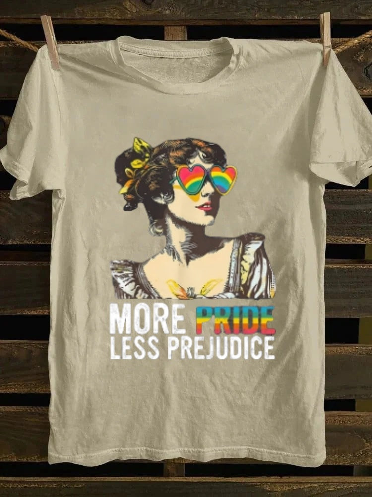 More Pride Less Prejudice T-shirt Retro