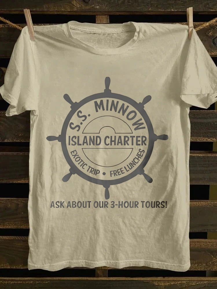 Retro S.S. Minnow 3 - Hour Tour Shirt | Island Charter Design