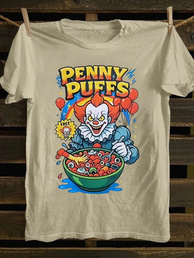 Penny Puffs Printed Oversized Unisex Halloween T-shirt