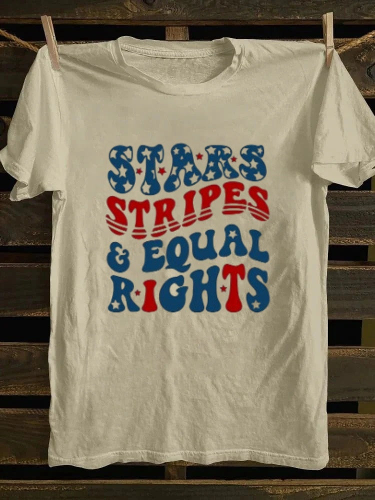 Stars Stripes And Equal Rights T-shirt Retro