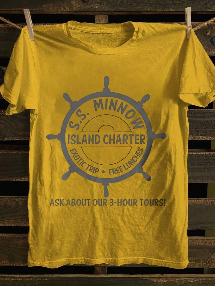 Retro S.S. Minnow 3 - Hour Tour Shirt | Island Charter Design