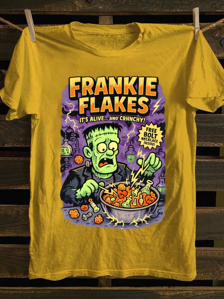 Frankie Flakes Printed Unisex Oversized Halloween T-shirt