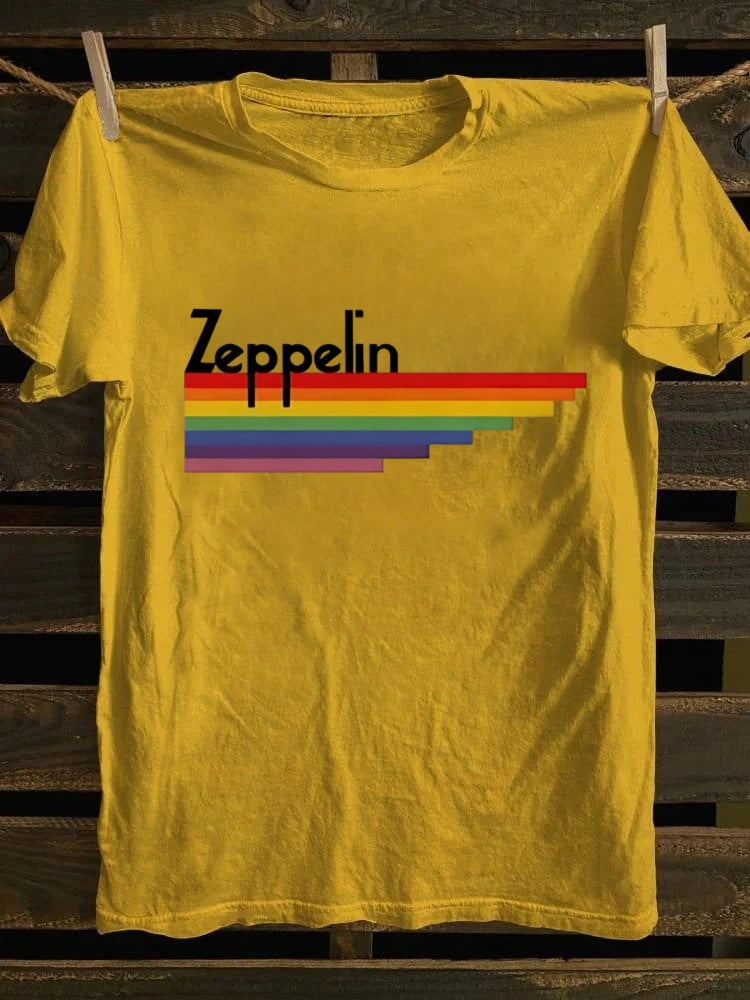 Retro punk rock band printed design pattern T-shirt
