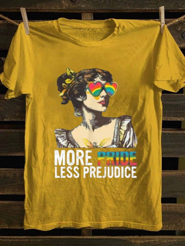 More Pride Less Prejudice T-shirt Retro