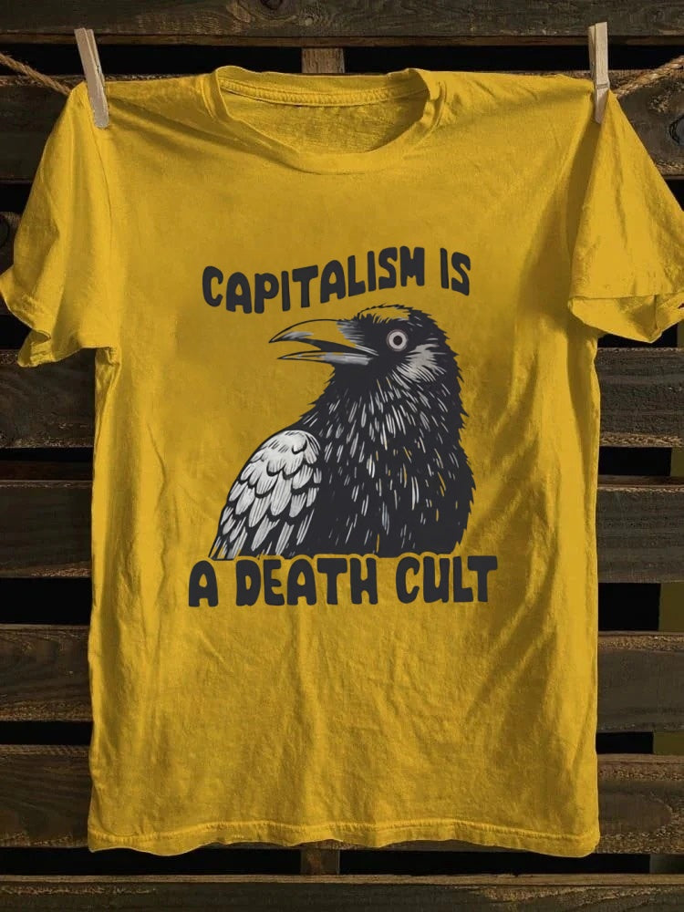 Retro punk rock band printed design pattern T-shirt