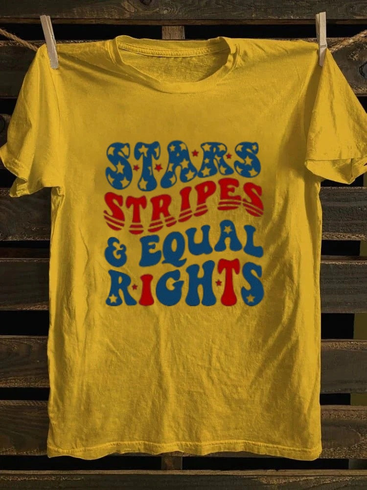Stars Stripes And Equal Rights T-shirt Retro