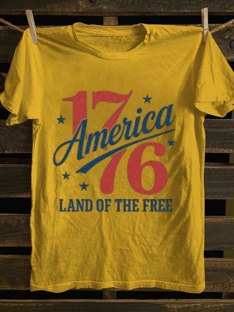 1776 America Land Of The Free T-shirt Retro