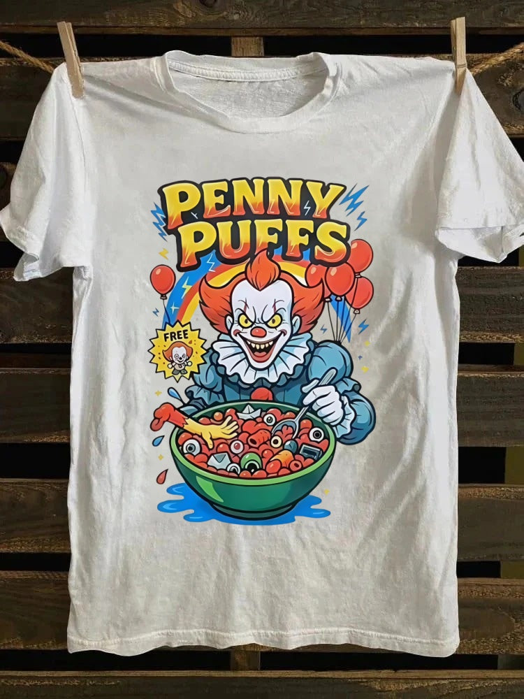 Penny Puffs Printed Oversized Unisex Halloween T-shirt
