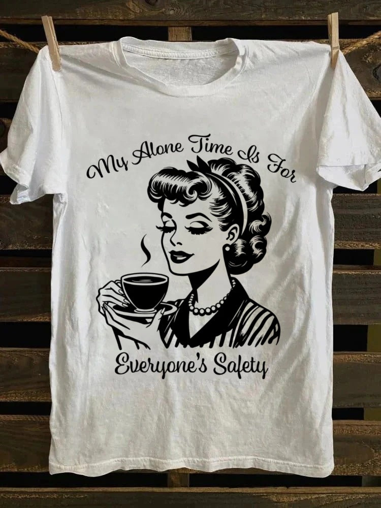 Retro school punk rock band printed design pattern T-shirt