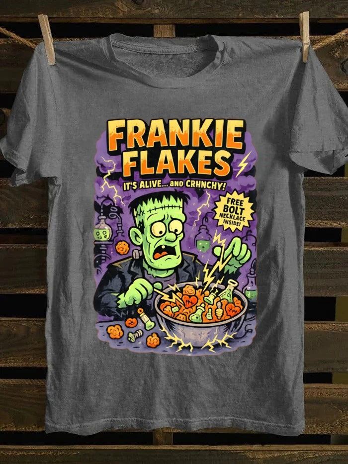 Frankie Flakes Printed Unisex Oversized Halloween T-shirt