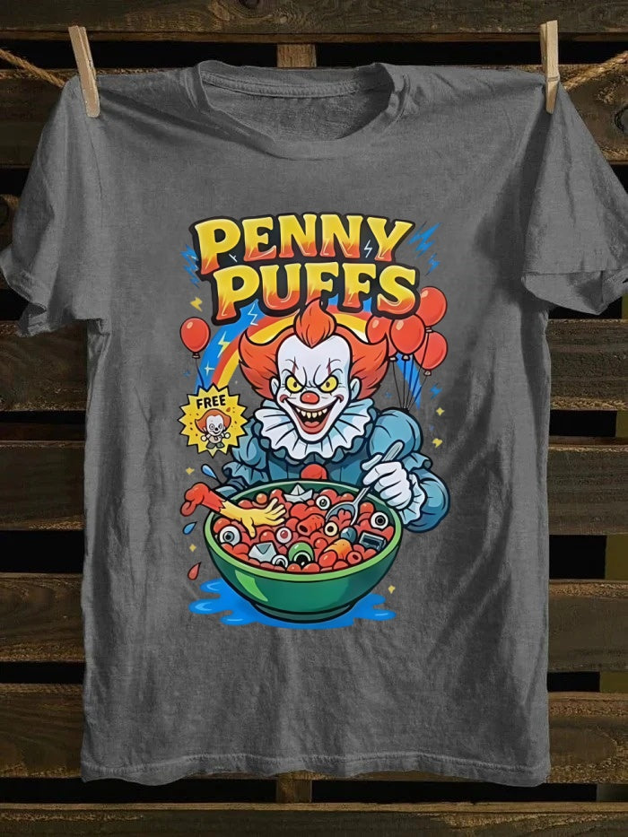 Penny Puffs Printed Oversized Unisex Halloween T-shirt