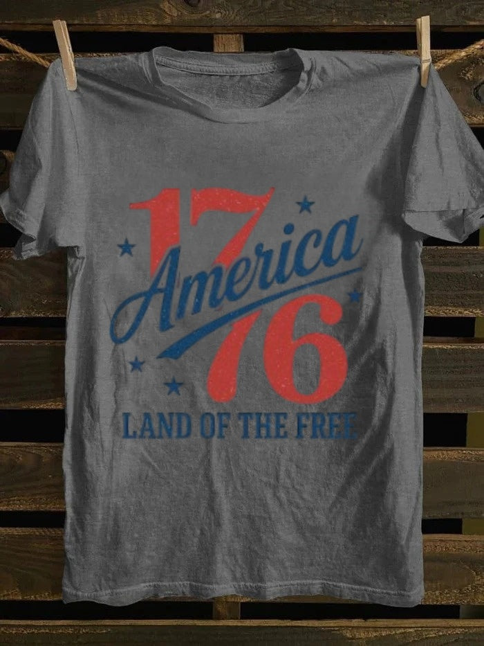 1776 America Land Of The Free T-shirt Retro