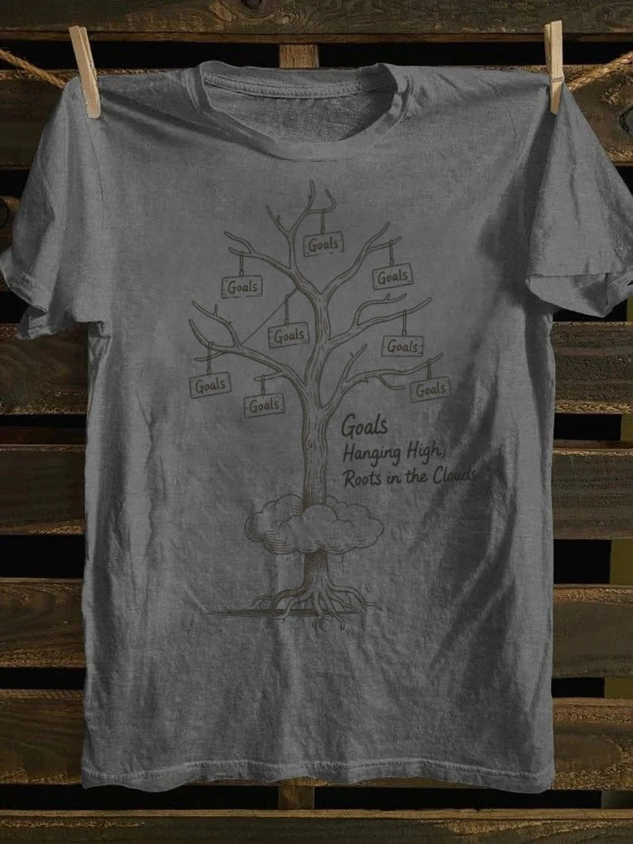 Retro punk rock band printed design pattern T-shirt