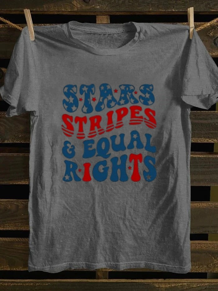 Stars Stripes And Equal Rights T-shirt Retro