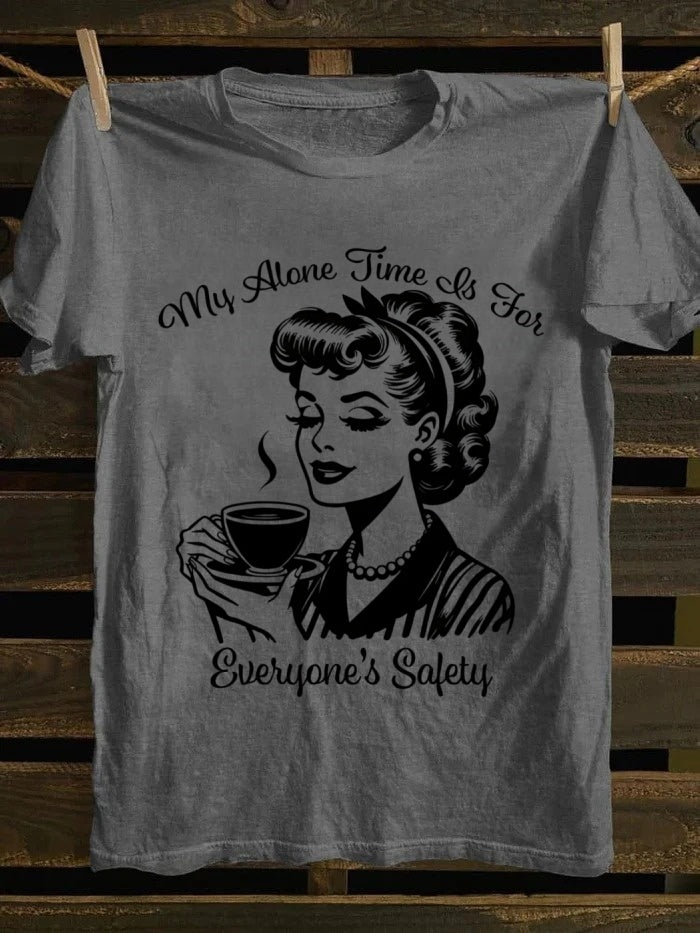 Retro school punk rock band printed design pattern T-shirt