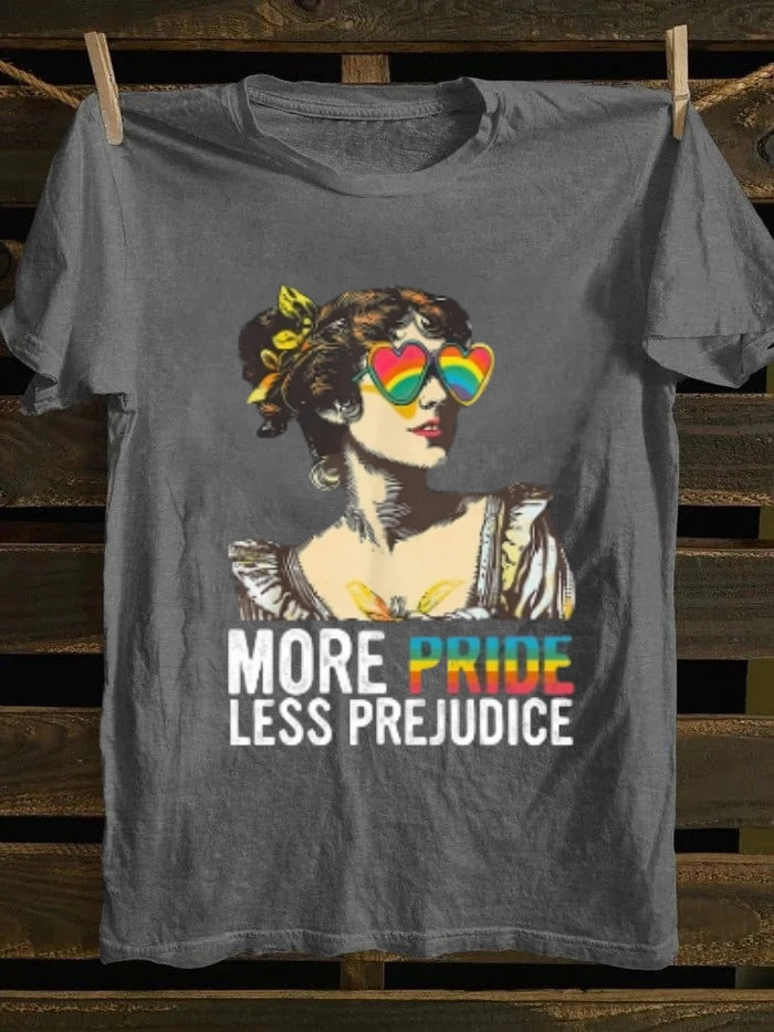 More Pride Less Prejudice T-shirt Retro