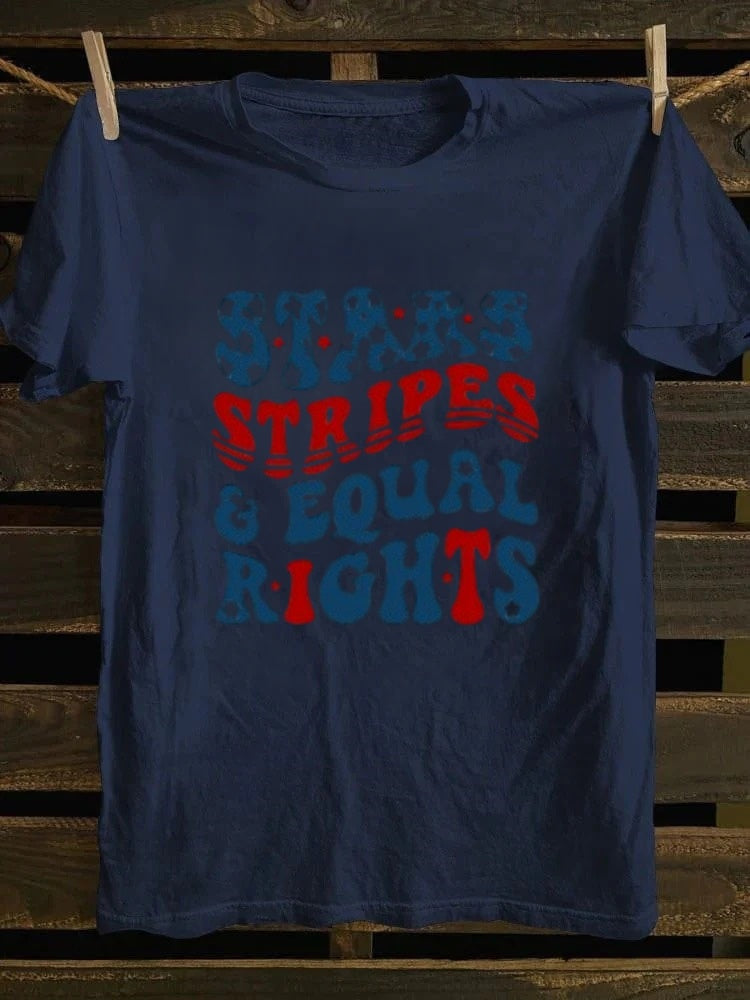 Stars Stripes And Equal Rights T-shirt Retro