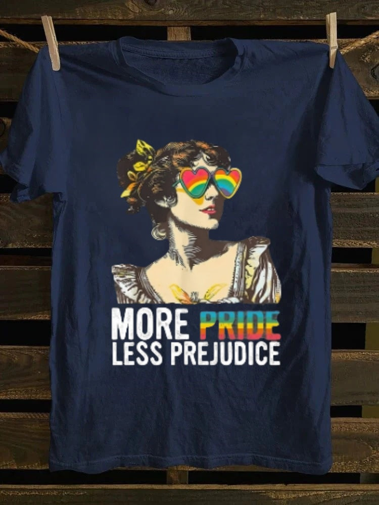 More Pride Less Prejudice T-shirt Retro