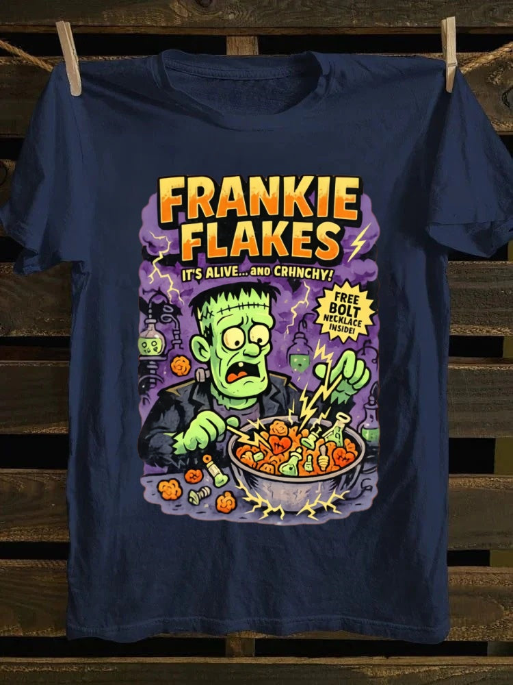 Frankie Flakes Printed Unisex Oversized Halloween T-shirt
