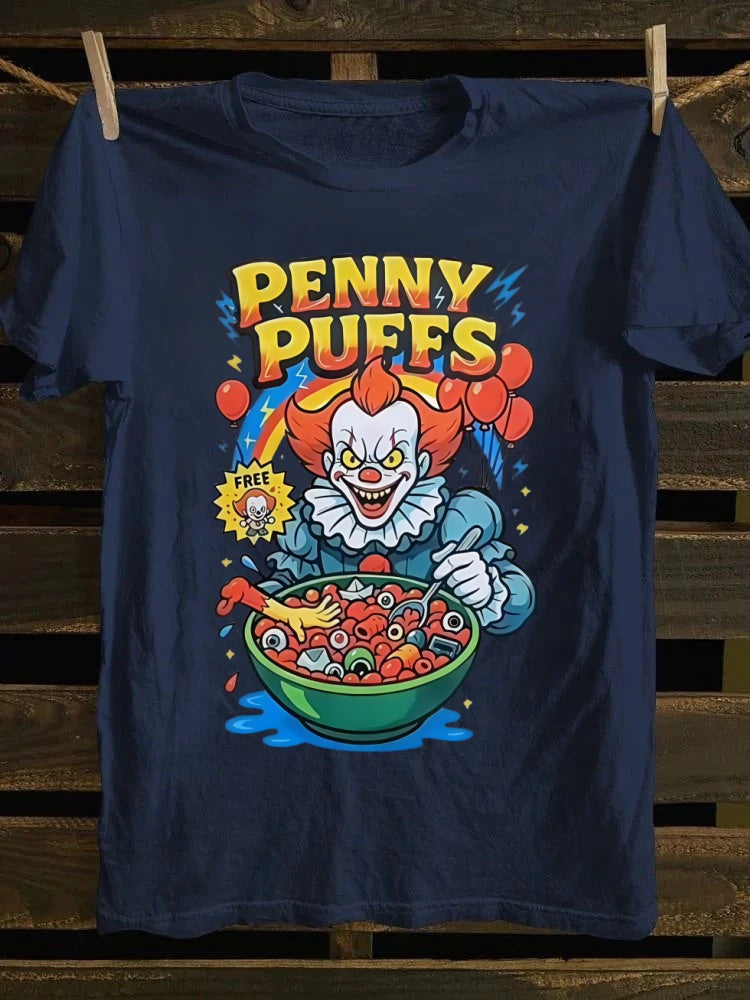 Penny Puffs Printed Oversized Unisex Halloween T-shirt