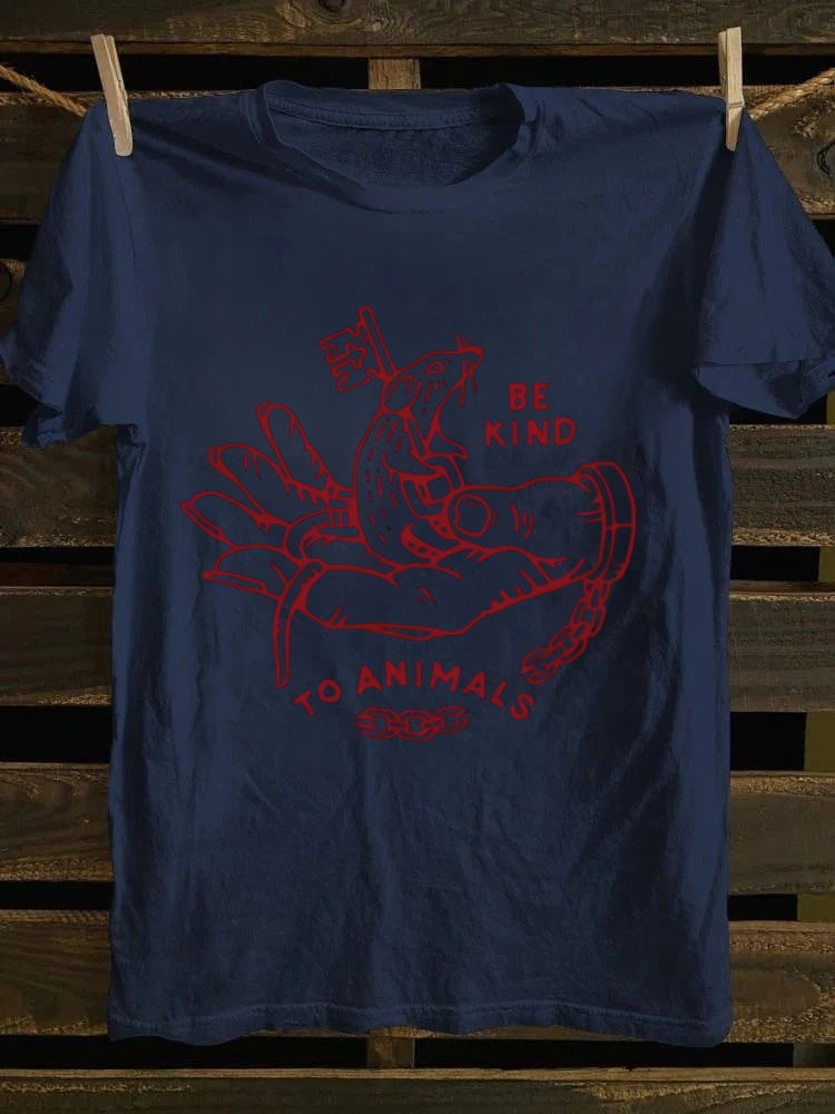 Retro Animal Kindness Vintage CampaignGraphic Tee