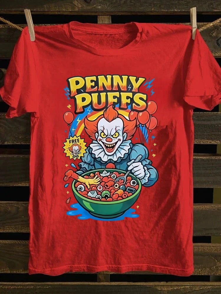 Penny Puffs Printed Oversized Unisex Halloween T-shirt