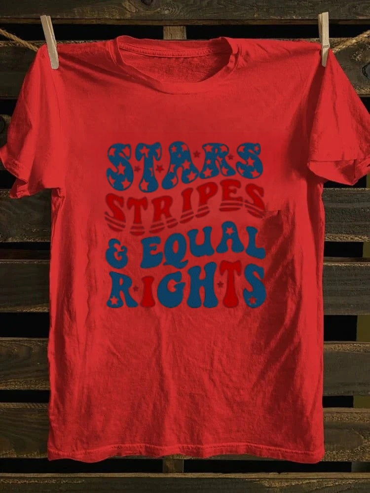 Stars Stripes And Equal Rights T-shirt Retro