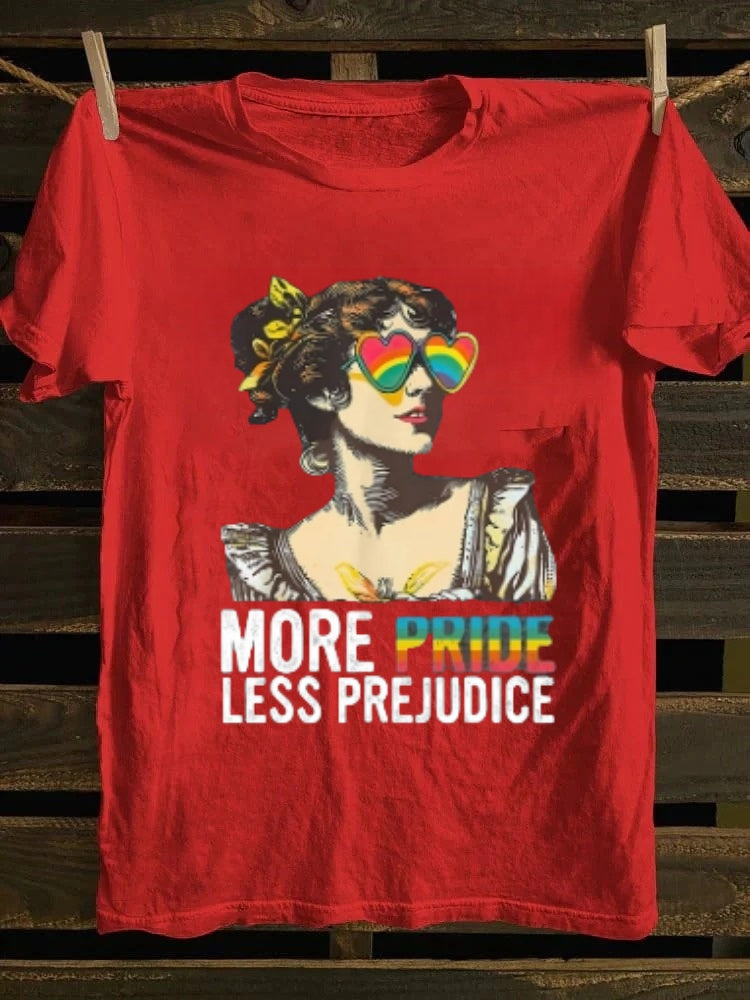 More Pride Less Prejudice T-shirt Retro