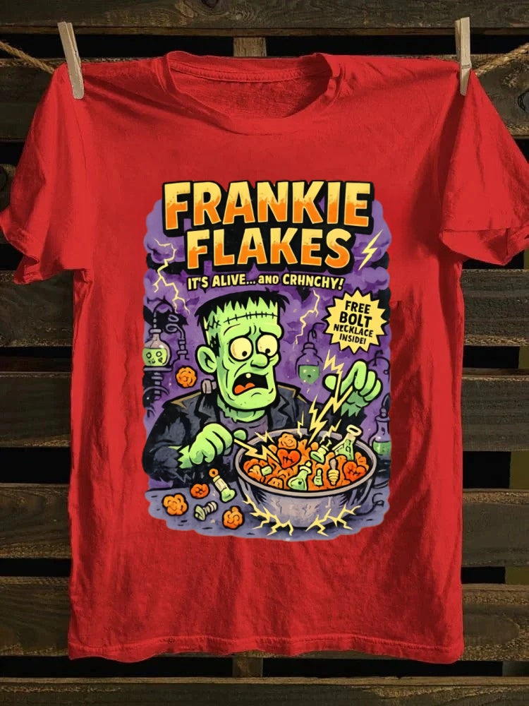 Frankie Flakes Printed Unisex Oversized Halloween T-shirt
