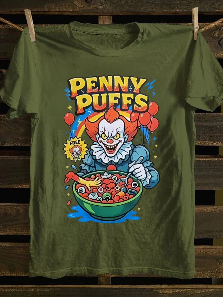 Penny Puffs Printed Oversized Unisex Halloween T-shirt